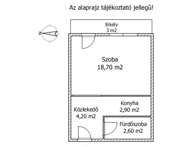 Eladó lakás Csorna 30 nm