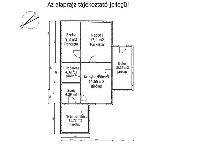 Eladó ház Abda 68 nm