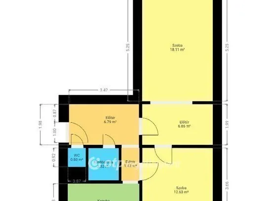 Eladó lakás Győr 53 nm