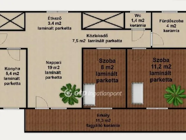 Eladó lakás Mosonmagyaróvár 60 nm
