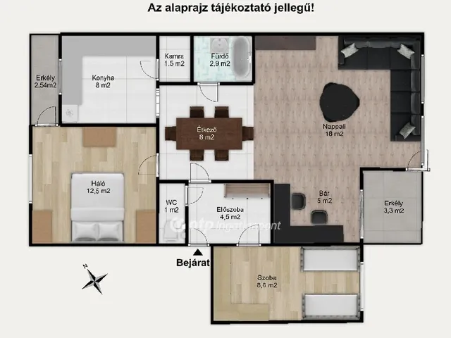 Eladó lakás Győr, Nádorváros 73 nm