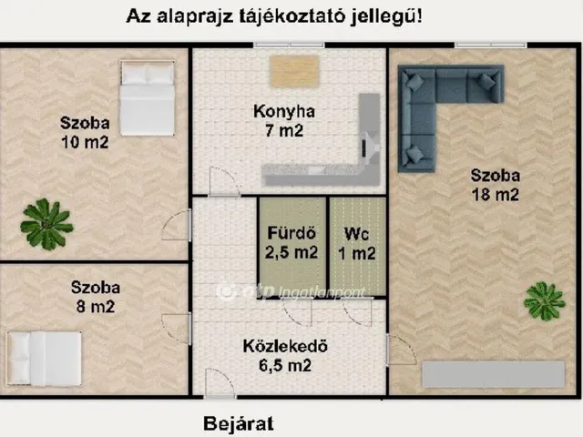 Eladó lakás Győr, Adyváros 53 nm