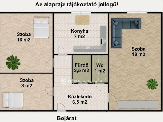 Eladó lakás Győr, Adyváros 53 nm