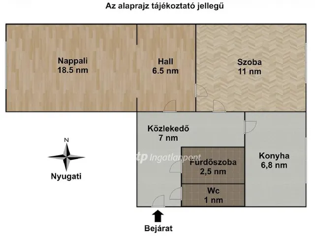 Eladó lakás Győr, Adyváros 53 nm