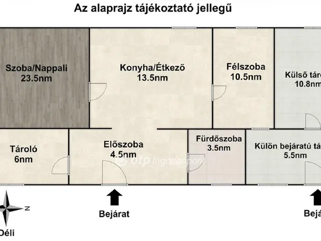 Eladó ház Zsebeháza 61 nm