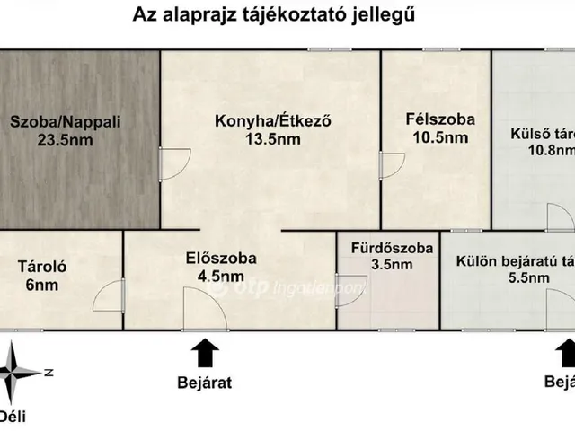 Eladó ház Zsebeháza 61 nm