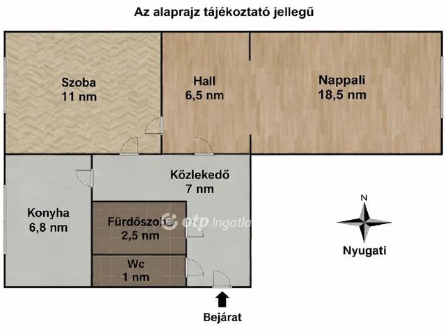 Eladó lakás Győr, Adyváros 53 nm