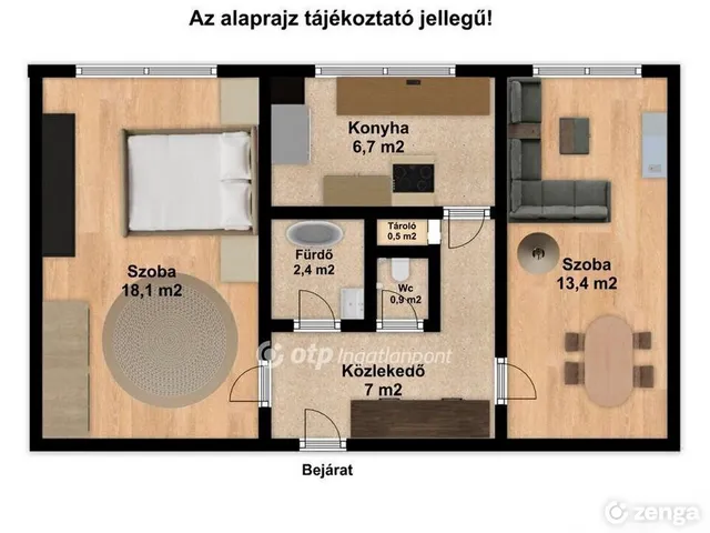 Eladó lakás Győr 49 nm