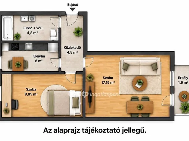 Eladó lakás Százhalombatta 43 nm