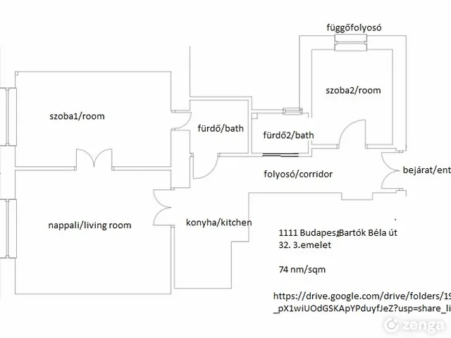 Kiadó lakás Budapest XI. kerület, Belbuda XI. ker., Bartók Béla út 32. 74 nm