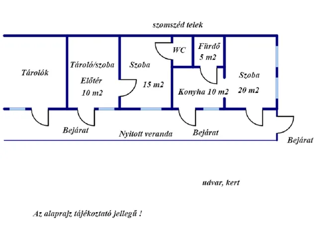 Eladó ház Kálló 60 nm