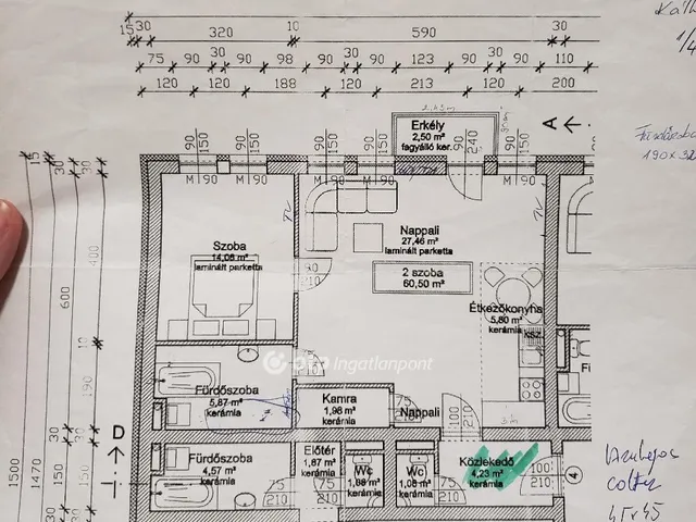 Eladó lakás Nyíregyháza, Malomkert 61 nm