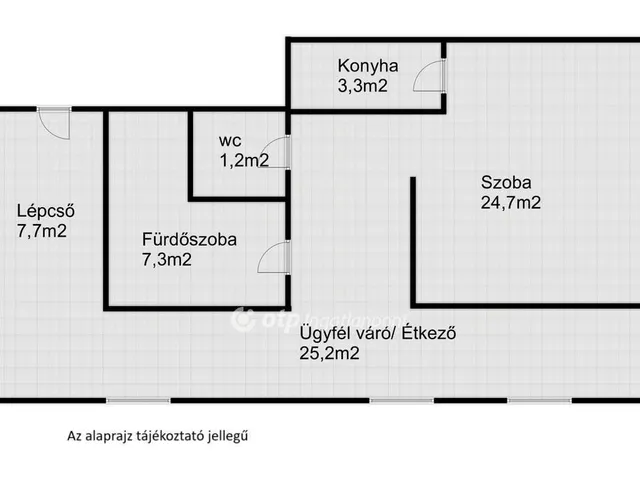 Eladó kereskedelmi és ipari ingatlan Nyíregyháza 55 nm