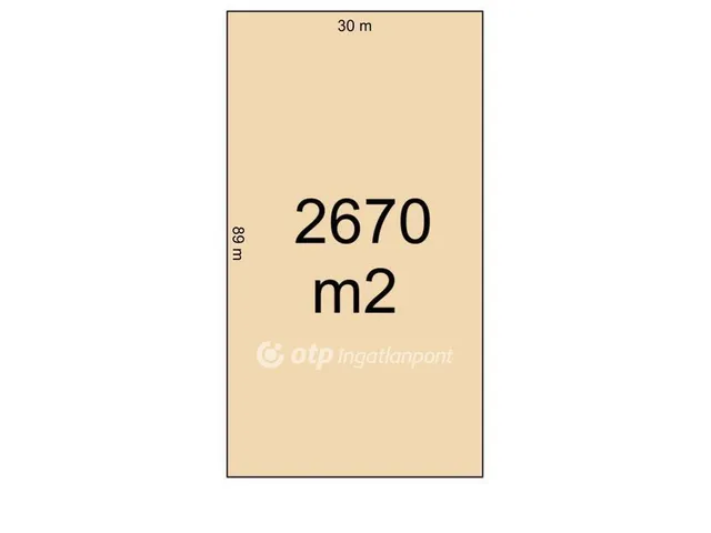 Eladó telek Nyíregyháza 2670 nm