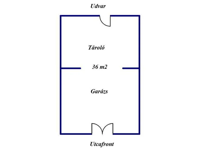 Eladó garázs Nyíregyháza 36 nm