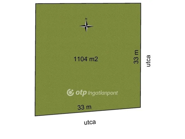 Eladó telek Nyíregyháza 1104 nm