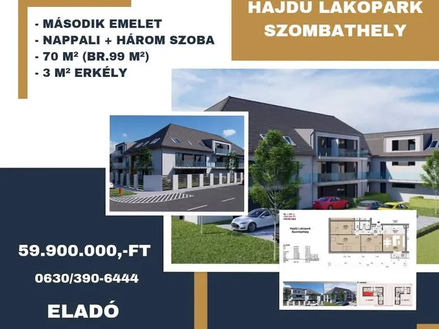 Eladó lakás Szombathely, Belváros 70 nm