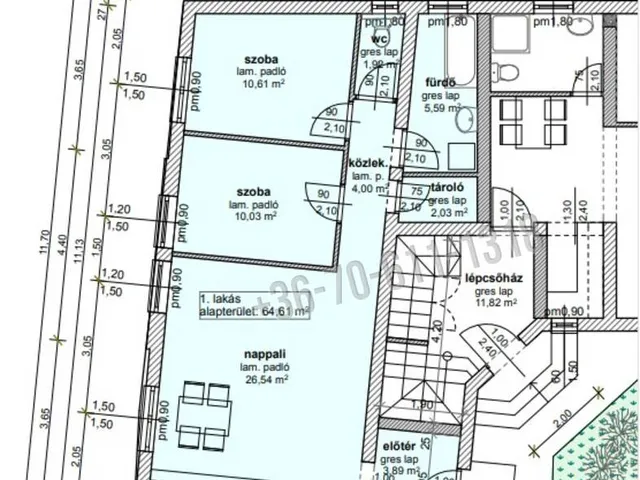 Eladó lakás Hajdúböszörmény 64 nm