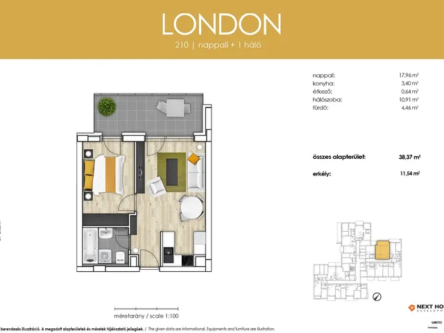 Eladó lakás Budapest XIII. kerület, Lőportárdűlő, Lőportár köz 6. 38 nm