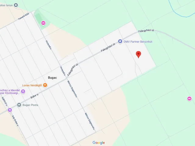 Eladó telek Bugac, Tölgyfa utca 6. 3597 nm