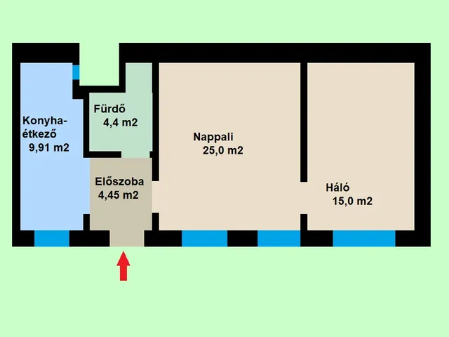 Eladó lakás Budapest VII. kerület, Belső-Erzsébetváros 59 nm