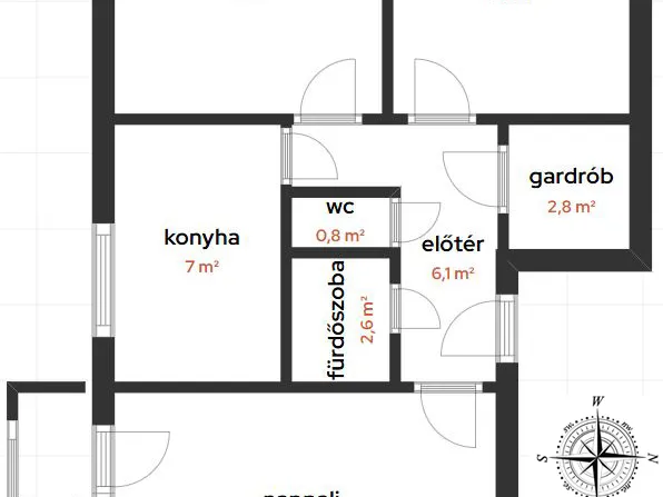 Eladó lakás Miskolc, Mátyás Király utca 64 nm