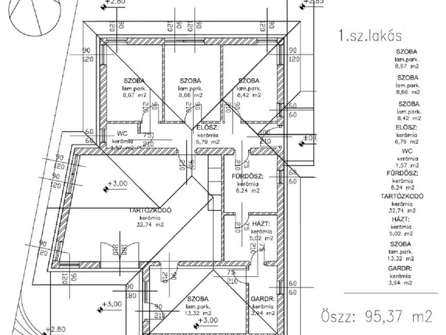 Eladó lakás Pomáz, Messelia 111 nm