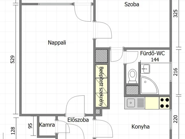 Kiadó lakás Kecskemét, Mátis Kálmán utca 50 nm