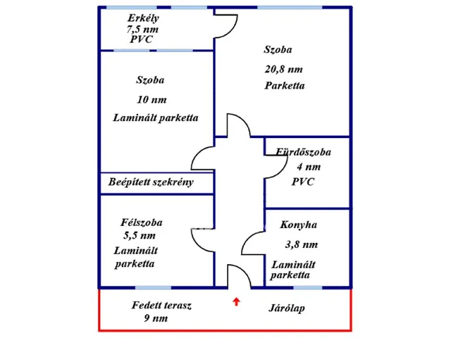 Eladó lakás Eger 56 nm