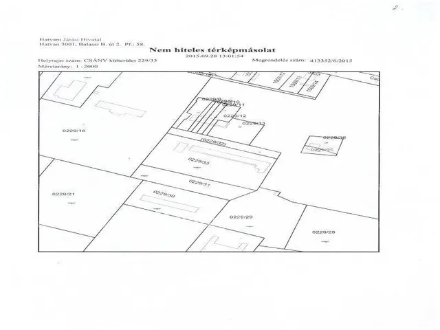 Eladó üdülő és hétvégi ház Csány 800 nm