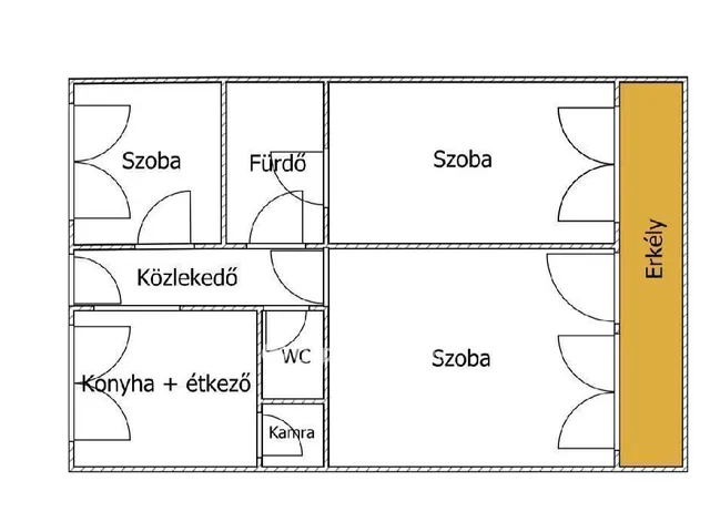 Eladó lakás Eger 59 nm