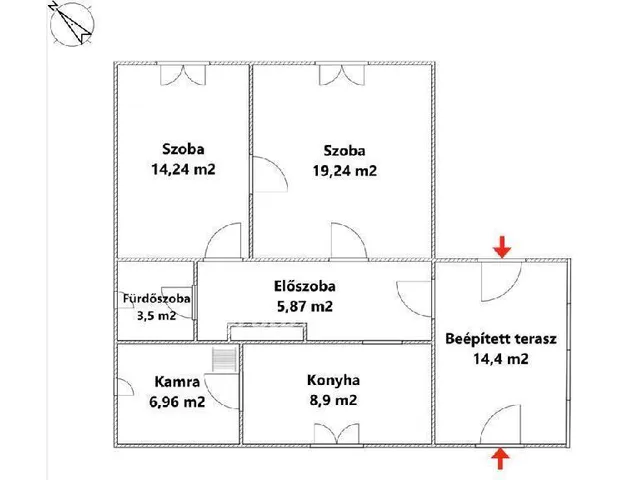 Eladó ház Dormánd 75 nm
