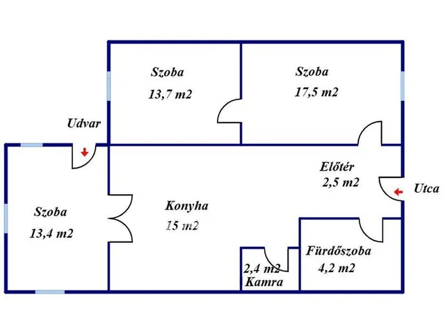 Eladó lakás Feldebrő 68 nm