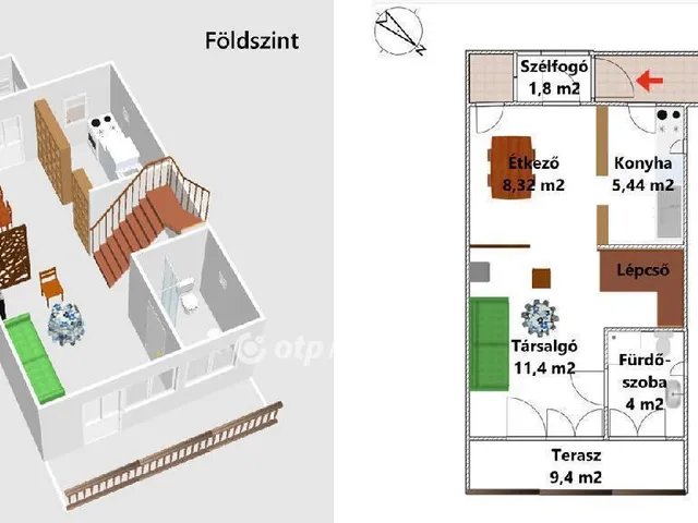 Eladó nyaraló Noszvaj 110 nm