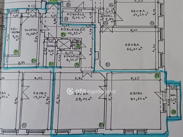 Eladó lakás Budapest VI. kerület, Nagykörúton kívüli terület 104 nm