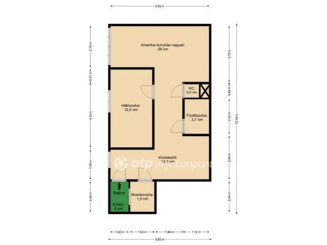 Eladó lakás Budapest V. kerület 57 nm