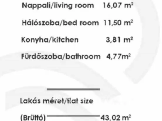 Eladó lakás Budapest XIII. kerület 42 nm