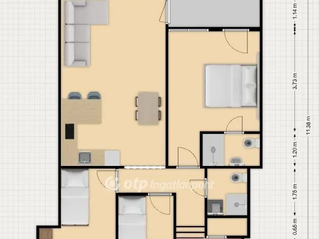 Eladó lakás Budapest III. kerület 73 nm