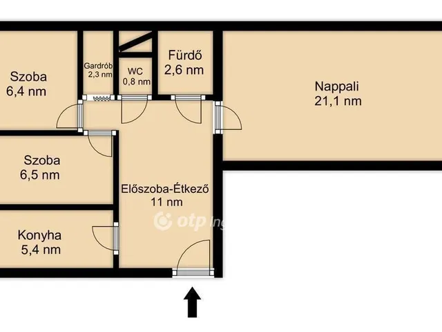Eladó lakás Budapest III. kerület, Békásmegyer 56 nm