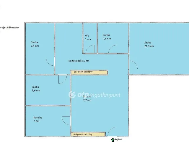 Eladó lakás Budapest III. kerület 57 nm