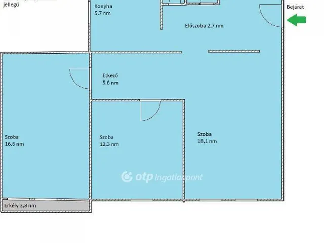 Eladó lakás Budapest XV. kerület, Újpalota 65 nm