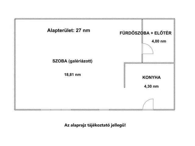 Eladó lakás Budapest XI. kerület, Lágymányos 27 nm