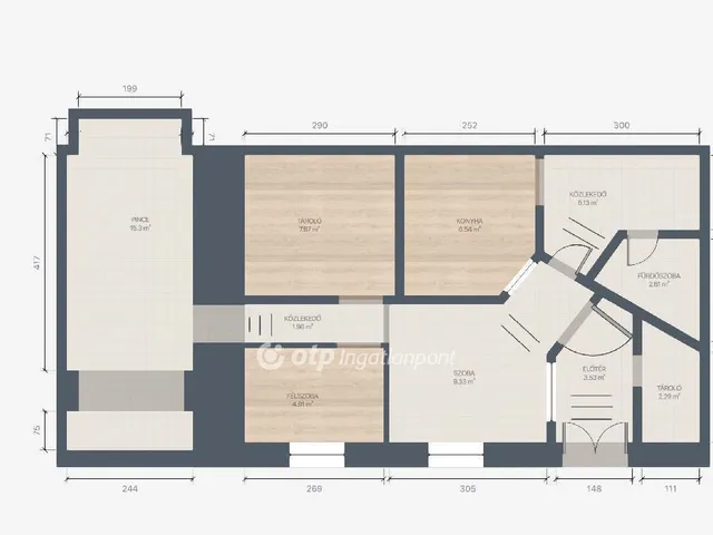 Eladó lakás Budapest VI. kerület, Nagykörúton kívüli terület 45 nm