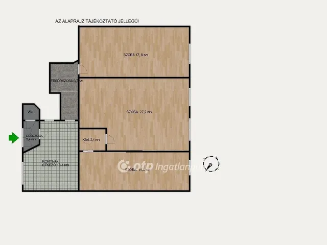 Eladó lakás Budapest VII. kerület, Belső-Erzsébetváros 89 nm