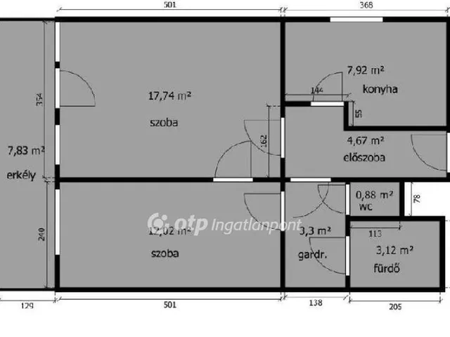 Eladó lakás Budapest VIII. kerület 55 nm