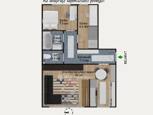 Eladó lakás Budapest XIII. kerület 53 nm