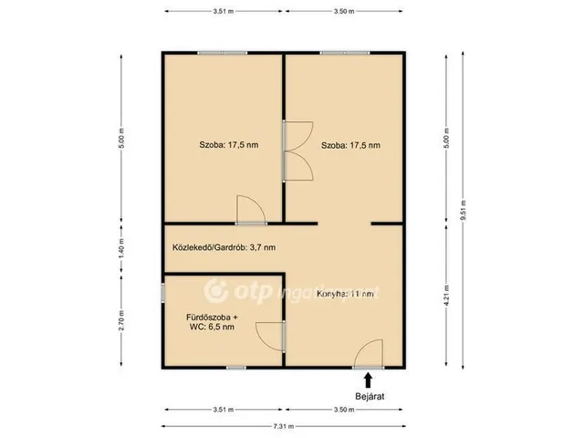 Eladó lakás Budapest XIII. kerület, Angyalföld 55 nm