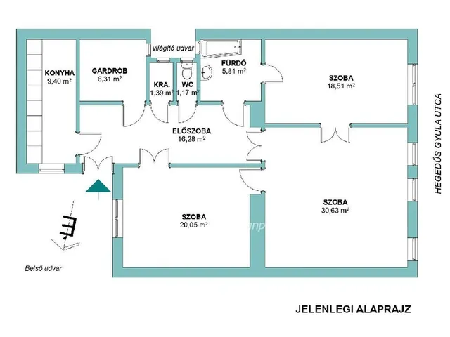 Eladó lakás Budapest XIII. kerület, Újlipótváros 109 nm