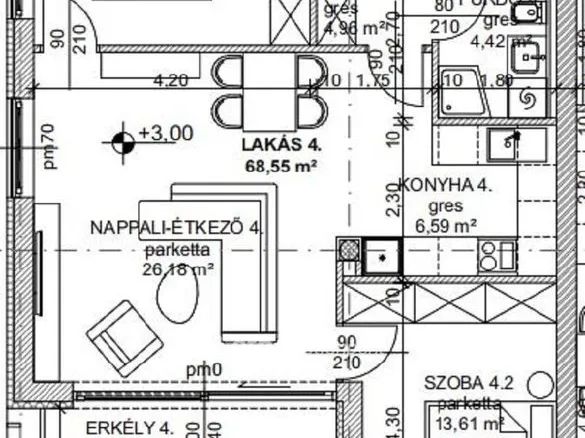 Eladó lakás Budapest III. kerület 71 nm