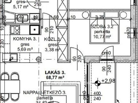 Eladó lakás Budapest III. kerület 78 nm
